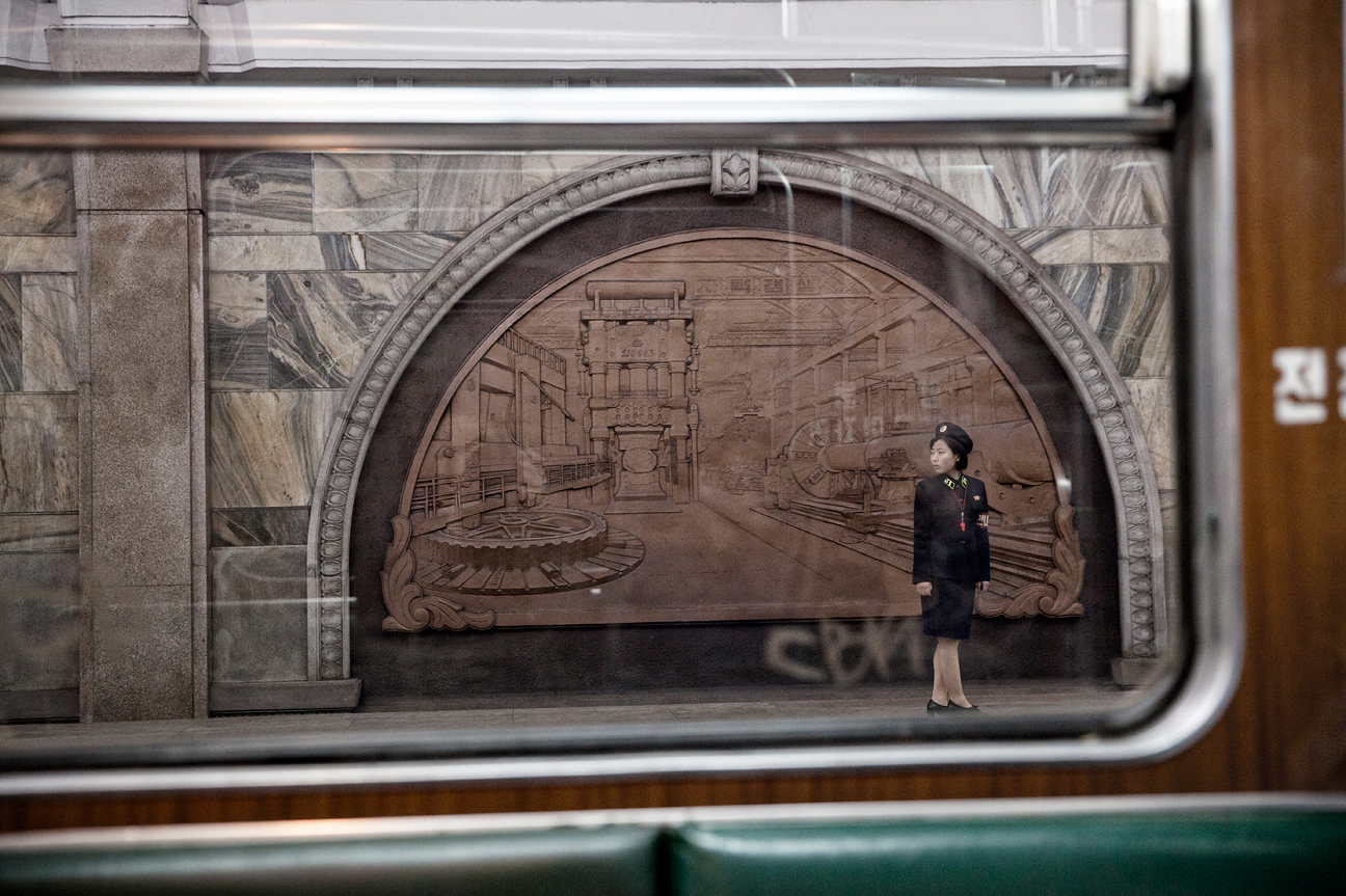 U-Bahn Station in Pyongyang.