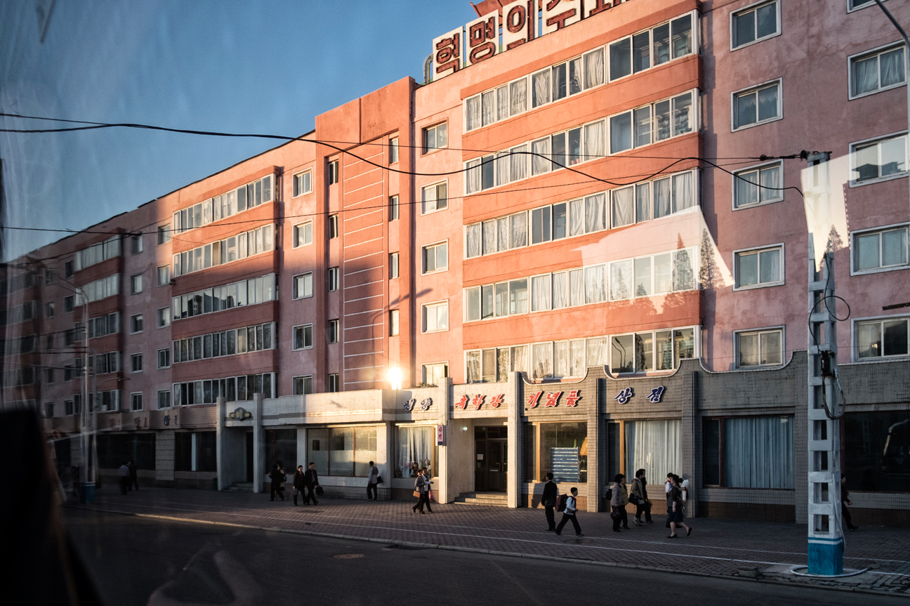 Strasse in Pyongyang